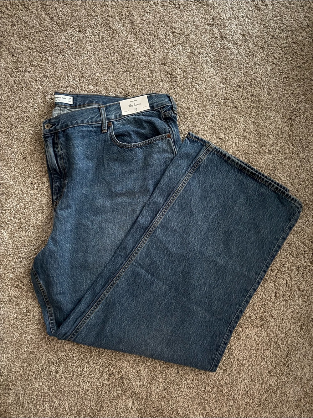 Abercrombie & Fitch Flared Dark Blue Women's Jeans